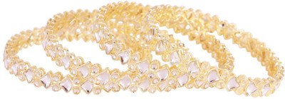 Efulgenz Alloy Gold-plated Bracelet Set(Pack of 4)