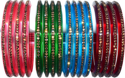 Handloom Creations Plastic Bangle Set(Pack of 10)