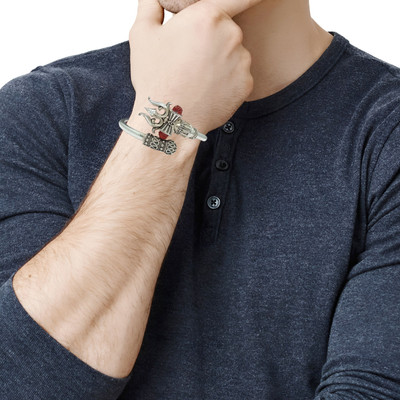 White Chimes Metal, Plastic Beads Kada