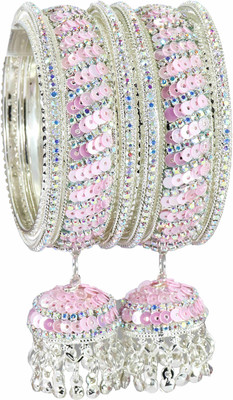 NMII Metal Beads, Zircon Bangle Set(Pack of 6)