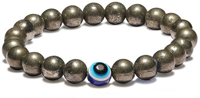 HEALINGGEMS Pyrite, Stone, Crystal, Evil Eye Agate Bracelet