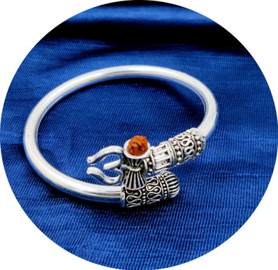 Teeragaj Stainless Steel Silver Coated Kada