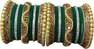 oms Plastic Zircon Bangle Set(Pack of 10)