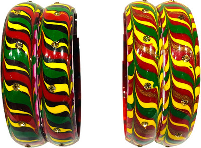 Rudra Glass Bangle(Pack of 4)