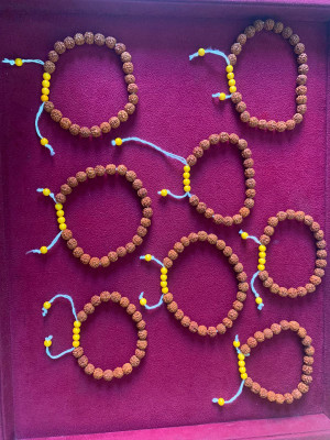 Rudraksham Rudraksha Bracelet(Pack of 8)