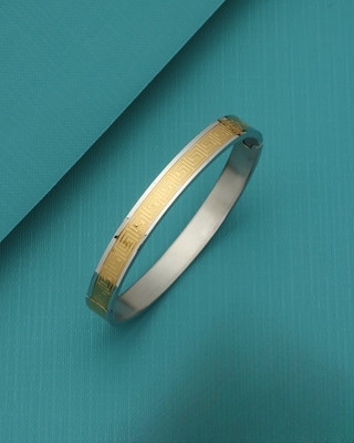 Nikza Exclusive Stainless Steel Gold-plated Kada