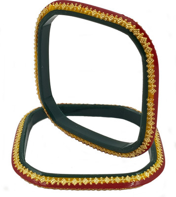 TANVI J Plastic Gold-plated Bangle Set(Pack of 2)