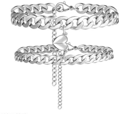 SELENITE Alloy Agate Charm Bracelet(Pack of 2)