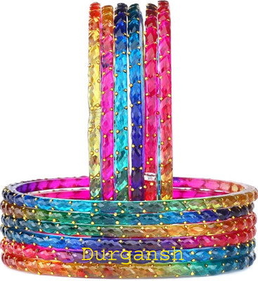 DURGANSH Glass Bangle Set(Pack of 10)