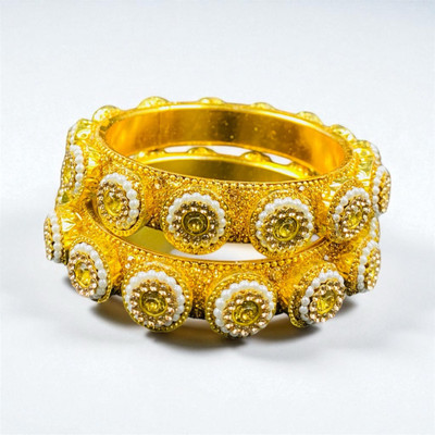 ROHIDAZ Alloy Gold-plated Bangle Set(Pack of 2)