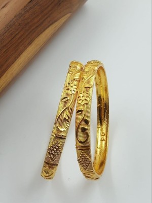 Shree Fashion Brass Gold-plated Bangle Set(Pack of 2)