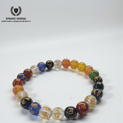 Dynamicmineral Crystal, 7 Chakra Bracelet