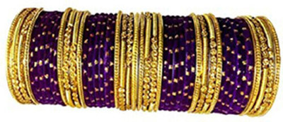 SAWARIYA Glass Beads Bangle Set(Pack of 48)