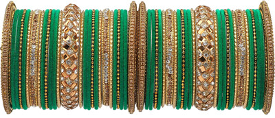 Amika Metal Zircon Bangle Set(Pack of 54)