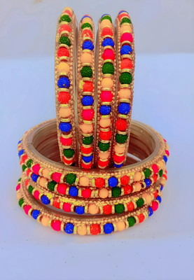 shivay Glass Bangle Set(Pack of 8)