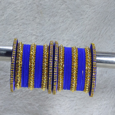 MAHAVEER TRADERS Fabric Bangle Set(Pack of 10)