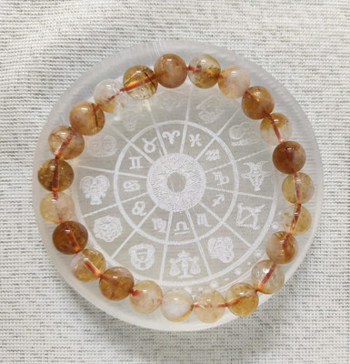 Divine Mystica Citrine + Golden, Crystal Crystal Charm Bracelet
