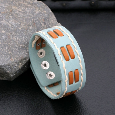 University Trendz Leather Bracelet(Pack of 3)