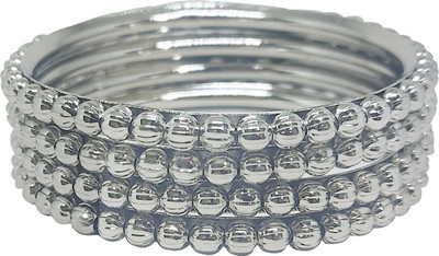 Chrishan Metal Gold-plated Bangle Set(Pack of 4)