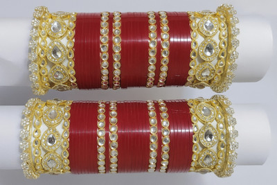 R SAURABH Plastic Cubic Zirconia Chudas(Pack of 2)