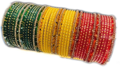 wear your shine with sk Glass Bangle Set(Pack of 36)