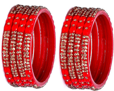 OJHA Glass Bangle Set(Pack of 8)