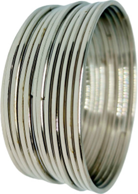NAVMAV Metal Gold-plated Bangle Set(Pack of 12)