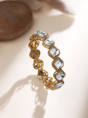 ASMITTA Jewellery Brass Gold-plated Bangle