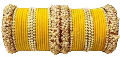 khooshbu Metal Pearl Bangle Set