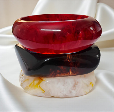 EAS Accessorize Resin Bangle Set(Pack of 3)