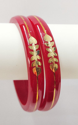LOGIN THE WORLD AND CSC Copper Gold-plated Shakha Pola(Pack of 2)