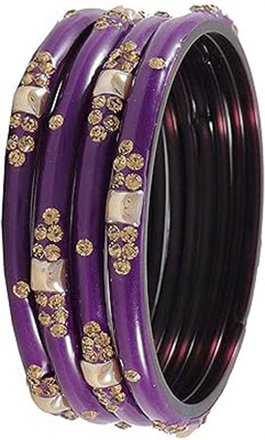 NMII Glass Beads, Zircon Bangle Set(Pack of 4)