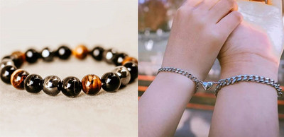 P R Production Brass Charm Bracelet(Pack of 2)