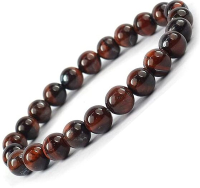VIBESLE Crystal, Tiger's Eye Beads Charm Bracelet