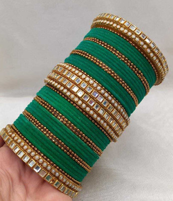 Rajwadi Metal, Alloy Bangle Set(Pack of 10)