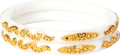 Manikya Copper, Plastic Gold-plated Shakha Pola(Pack of 2)