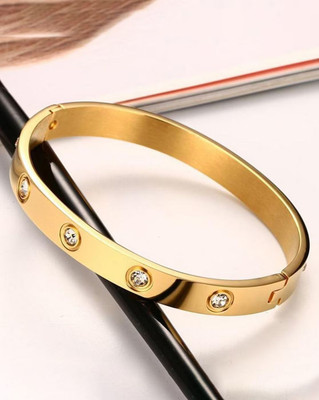 MAME CREATION Stainless Steel Gold-plated Kada