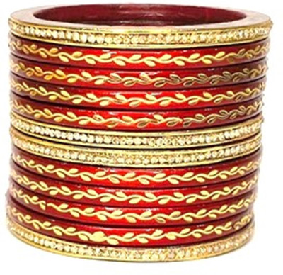 Anshi Creations Lac Bangle Set(Pack of 10)