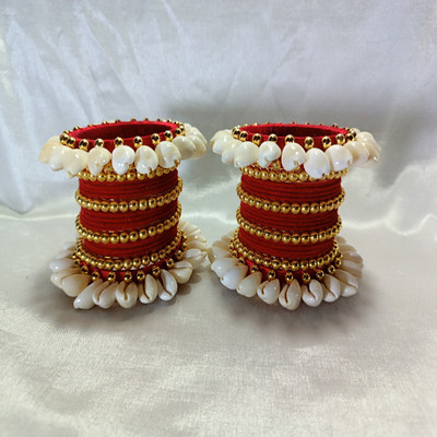 MAHAVEER TRADERS Fabric Bangle Set(Pack of 10)