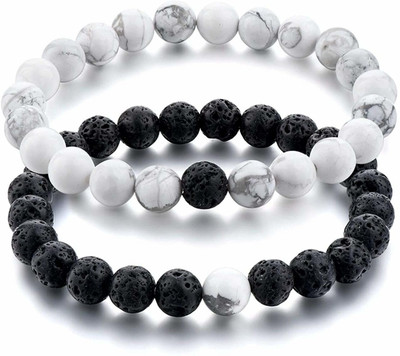 Aanya Jewels Stone Beads, Crystal Bracelet(Pack of 2)