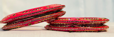 DUAA FASHIONS Lac Bangle Set(Pack of 4)