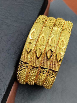 ALISHA EXPO Brass Gold-plated Bangle Set