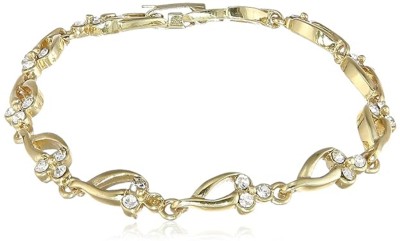 Estele Alloy Crystal Gold-plated Bracelet