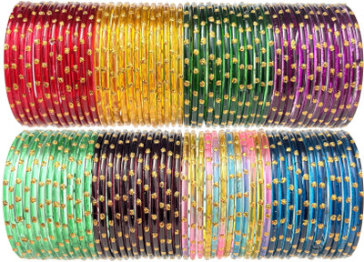 VAKANGAN Glass Bangle Set(Pack of 96)