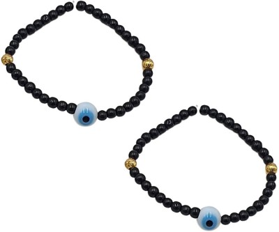 Sahiba Gems Fabric Beads Bracelet Set(Pack of 2)