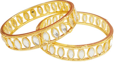 balaji gold Copper Gold-plated Bangle Set(Pack of 2)