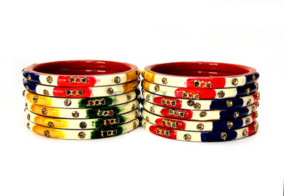 DMJ Plastic Bangle Set(Pack of 10)