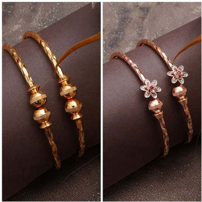 GEMINI FASHION HUB Brass Bracelet(Pack of 4)
