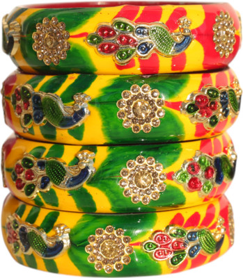 MANVI FASHION Lac Bangle Set(Pack of 4)