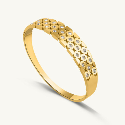 jkl Stainless Steel Gold-plated Ring Bracelet